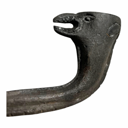 Antique Native American Carved Stone Effigy Pipe - Image 7