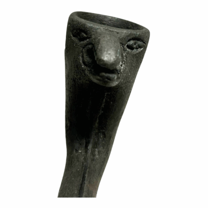 Antique Native American Carved Stone Effigy Pipe - Image 10