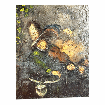Antique 17th Century Dutch School Oil Painting on Metal - Man playing Violin