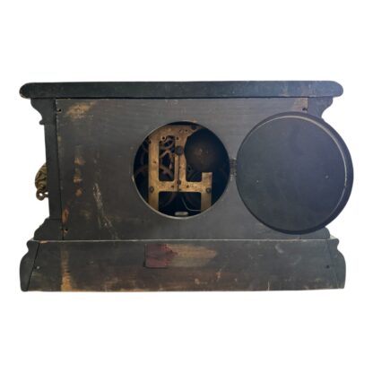 Antique Gilbert Bristol Mantel Clock with Brass Detailing & Pillars - Image 7