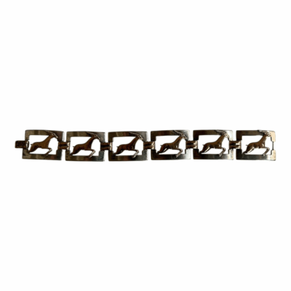 Vintage Kreisler Rose Gold Filled Sterling Silver Gazelle Bracelet - Image 3
