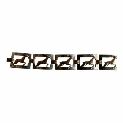 Vintage Kreisler Rose Gold Filled Sterling Silver Gazelle Bracelet - Image 4