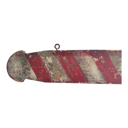 Antique Double Sided Barbershop Barber Pole Hanging Advertising Trade Sign - Image 3