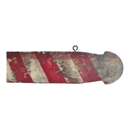 Antique Double Sided Barbershop Barber Pole Hanging Advertising Trade Sign - Image 7