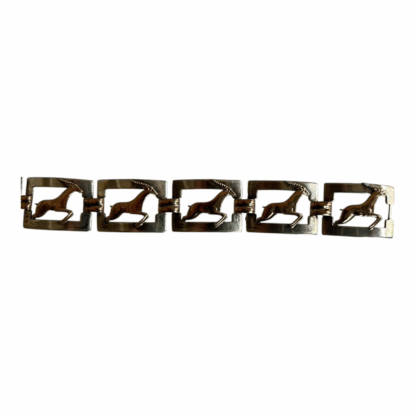 Vintage Kreisler Rose Gold Filled Sterling Silver Gazelle Bracelet - Image 6