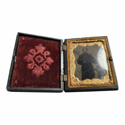 Antique Going to Market Thermoplastic Case with Preacher Ambrotype - Image 3