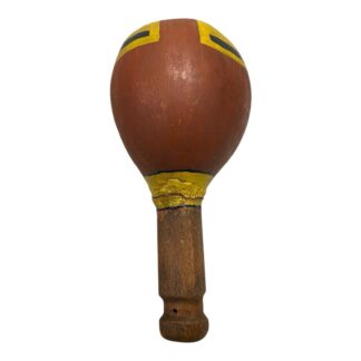 Antique Native American Gourd Rattle with Feathers