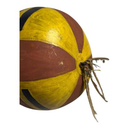 Antique Native American Gourd Rattle with Feathers - Image 4