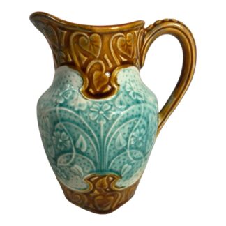 Antique Onnaing French Majolica Pitcher