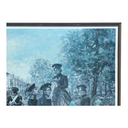 Vintage Civil War Print Army of the West, Framed (Signed Don Stivers) - Image 4
