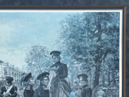 Vintage Civil War Print Army of the West, Framed (Signed Don Stivers) - Image 7