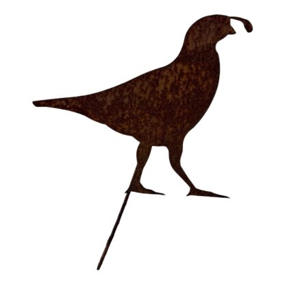 Antique Rustic Folk Art Metal Bobwhite Bird Garden Stake Yard Decor - Image 3