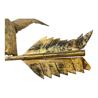 Antique Americana Handmade Rustic Gold Gilt Eagle Weathervane - Image 9