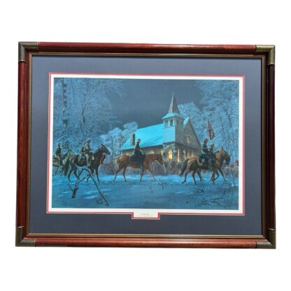 Vintage Civil War Print Southern Stars Kernstown VA 1862 (Signed Mort Kunstler)