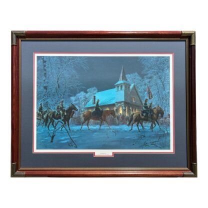 Vintage Civil War Print Southern Stars Kernstown VA 1862 (Signed Mort Kunstler) - Image 2