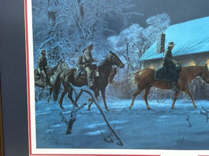 Vintage Civil War Print Southern Stars Kernstown VA 1862 (Signed Mort Kunstler) - Image 7