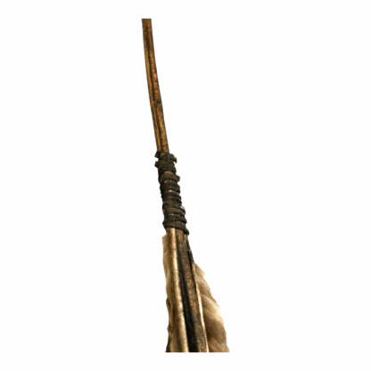 Antique Native American Arrow with Stone Tip, Feathers & Sinew - Image 3