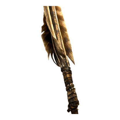 Antique Native American Arrow with Stone Tip, Feathers & Sinew - Image 5