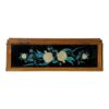 Antique Multicolor Folk Art Foilwork Floral Glass Dresser Box - Image 6