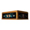 Antique Multicolor Folk Art Foilwork Floral Glass Dresser Box - Image 10