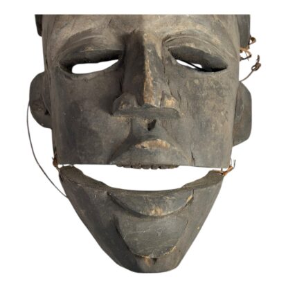 Antique Authentic Nigerian Dancing Ogoni Elu Mask with Articulated Jaw - Image 4