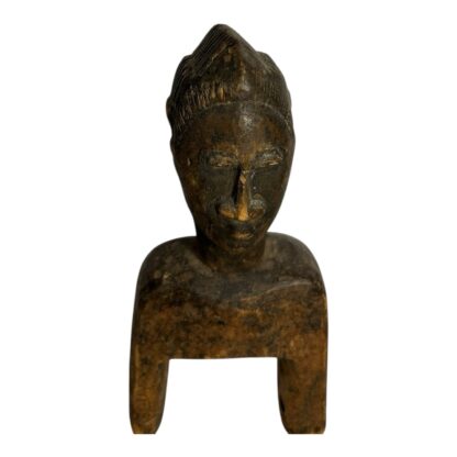 Antique Hand Carved African Baule Tribal Art Heddle Pulley - Image 3