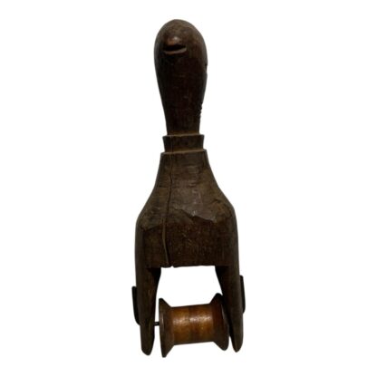Antique Hand Carved African Baule Tribal Art Heddle Pulley - Image 2