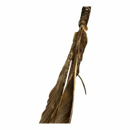 Antique Native American Arrow with Stone Tip, Feathers & Sinew - Image 8