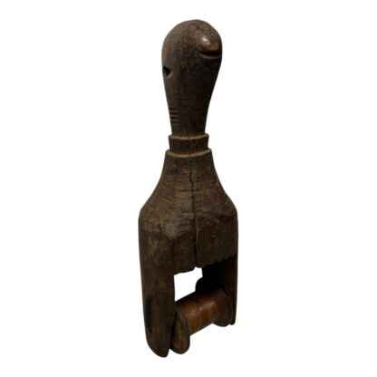 Antique Hand Carved African Baule Tribal Art Heddle Pulley - Image 4