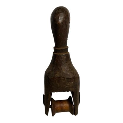 Antique Hand Carved African Baule Tribal Art Heddle Pulley - Image 7