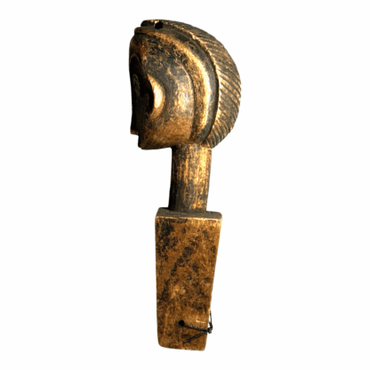 Antique Hand Carved African Baule Tribal Art Heddle Pulley - Image 5