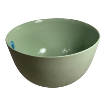 Vintage Teal Ceramic Serving Bowl Owned by Martha Stewart at Turkey Hill Kitchen - Image 5