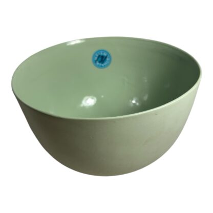 Vintage Teal Ceramic Serving Bowl Owned by Martha Stewart at Turkey Hill Kitchen - Image 6
