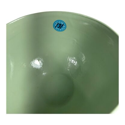 Vintage Teal Ceramic Serving Bowl Owned by Martha Stewart at Turkey Hill Kitchen - Image 9
