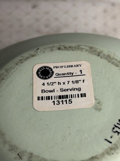 Vintage Teal Ceramic Serving Bowl Owned by Martha Stewart at Turkey Hill Kitchen - Image 13