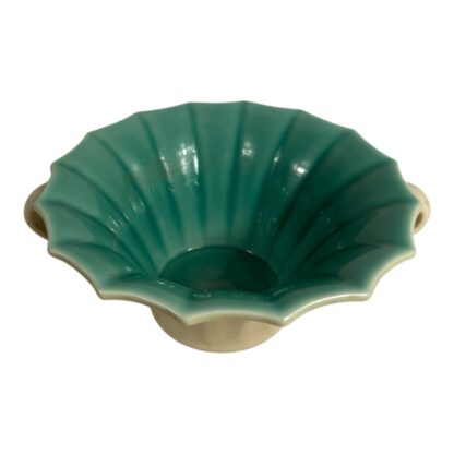 Vintage 1939 Rookwood Pottery 6130 Cream & Green Handled Vase - Image 10