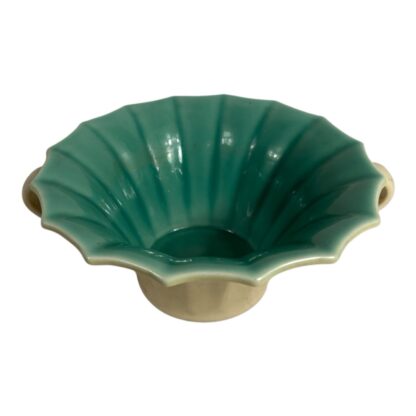 Vintage 1939 Rookwood Pottery 6130 Cream & Green Handled Vase - Image 11