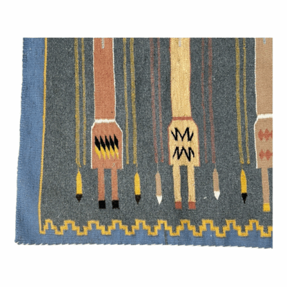 Vintage Navajo Pictoral Yei Yeibichai Rug - Image 9