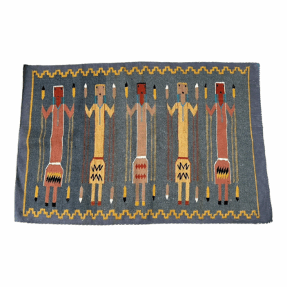 Vintage Navajo Pictoral Yei Yeibichai Rug - Image 10