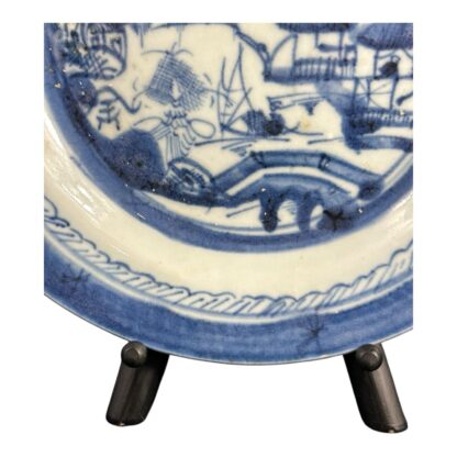 Antique Chinese Export Blue Canton Bowl - Image 5