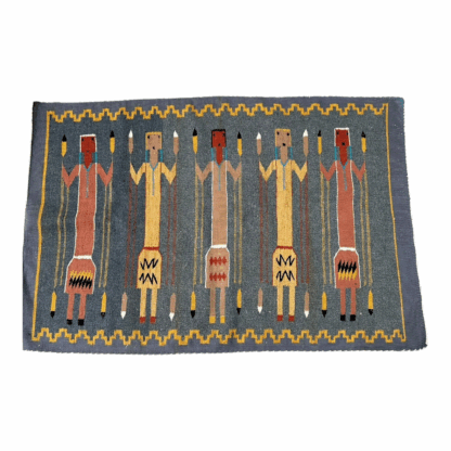 Vintage Navajo Pictoral Yei Yeibichai Rug - Image 11