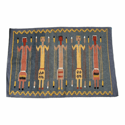 Vintage Navajo Pictoral Yei Yeibichai Rug - Image 12