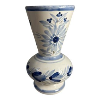 Vintage Quimper France Vase in Camaieu Pattern