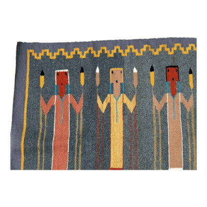 Vintage Navajo Pictoral Yei Yeibichai Rug - Image 13