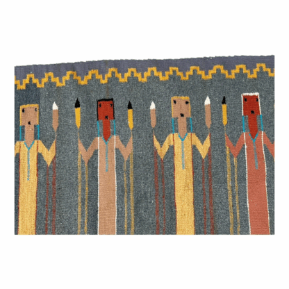 Vintage Navajo Pictoral Yei Yeibichai Rug - Image 15