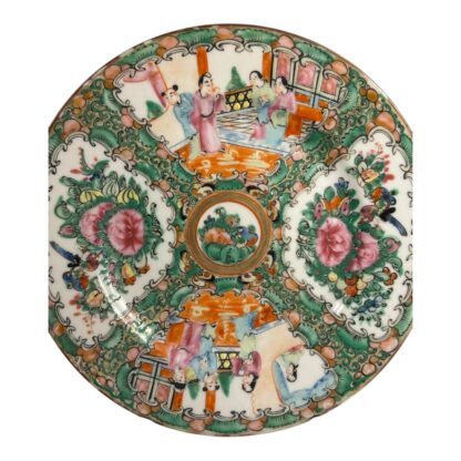 Antique Lot of 5 Chinese Export Rose Medallion Plates - Image 8