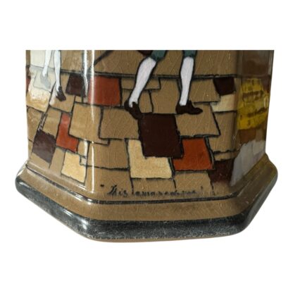 Antique 1925 Buffalo Pottery Deldare "Ye Village Street" Pitcher - Image 9