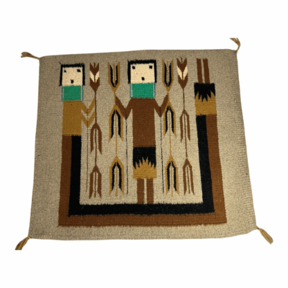 Vintage Navajo Pictoral Yei Yeibichai Rug - Image 2