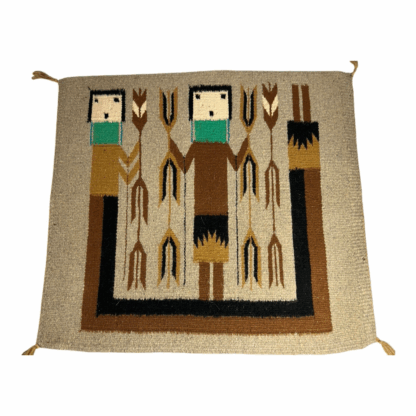Vintage Navajo Pictoral Yei Yeibichai Rug - Image 3