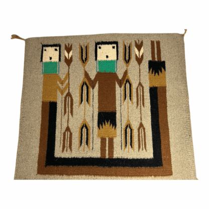 Vintage Navajo Pictoral Yei Yeibichai Rug - Image 4